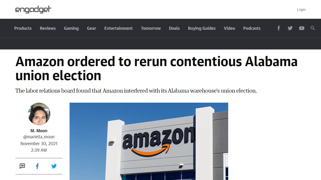 Amazon ordered to rerun contentious Alabama union election